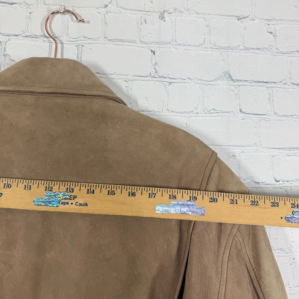 Vintage Roundtree & Yorke Leather Bomber Jacket Mens XL Brown Ranch Western Coat - Picture 7 of 16